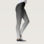 Leggings Régime de l'horizon noir et blanc de gradient (Droite)