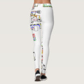 Leggings Régime électrique coloré (Dos)