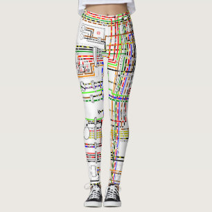 Leggings Régime électrique coloré