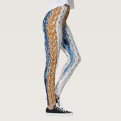 Leggings Rein patchwork : jean recyclé tapis. (Droite)