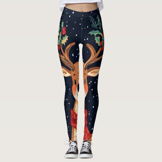 Leggings Reindeer Starry Noël Twinkle soir (Devant)