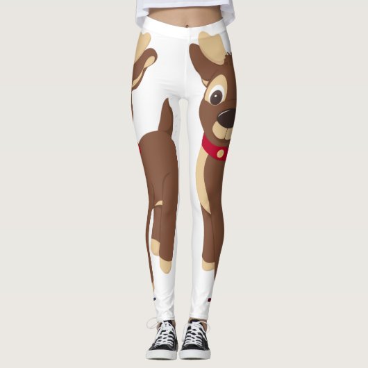 Leggings Reinder de Noël (Devant)