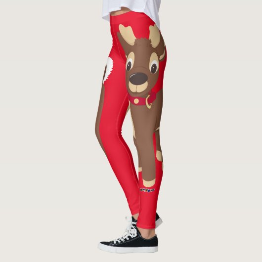 Leggings Reinder de Noël (Gauche)
