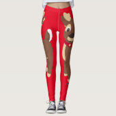 Leggings Reinder de Noël (Devant)