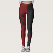 Leggings Reine de harlequin des pelles (Devant)