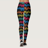 Leggings #relaxant, avec orange et citron vert, (Dos)