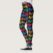 Leggings #relaxant, avec orange et citron vert, (Gauche)