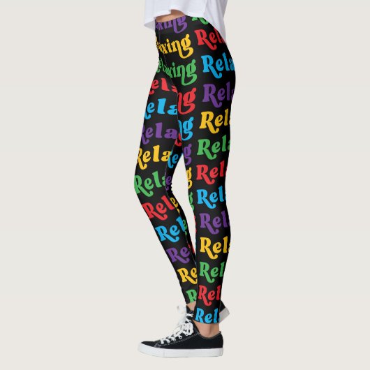 Leggings Relaxant, multicolore, rétro (Gauche)