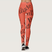 Leggings Remerciez le message de Thanksgiving (Dos)