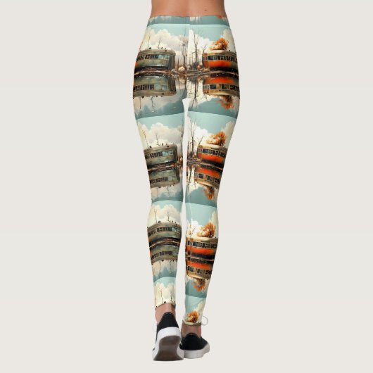 Leggings Remorque Caravan vintage RV Thunder_Cove (Dos)
