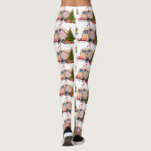 Leggings remorque flamingo père Noël (Dos)
