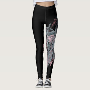Leggings Remous sophistiqué bleu de mode de rose de marbre