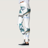Leggings Remue-ménage de requins (Gauche)