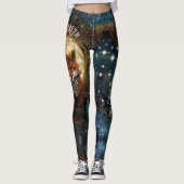 Leggings Renard celtique Moonlit Personnalisé Enchanteur Fo (Devant)