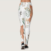 Leggings Renards dans les prés : Aquarelle transparente (Dos)