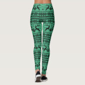 Leggings Rennes à sucre vert Noël (Dos)