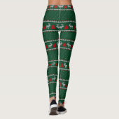 Leggings Rennes et sapins de Noël (Dos)