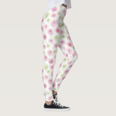 Leggings Renoncule Florale Menthe Rose   (Droite)