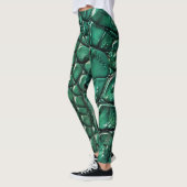 Leggings Reptilian Chic Emerald Design (Gauche)