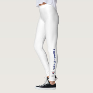 Leggings République de Corée et drapeau de la Corée du Sud