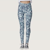 Leggings requin bleu (Devant)