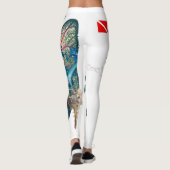 Leggings Requin de récif joyeux (Dos)