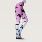 Leggings requin-taupe gris sur pente Arc-en-ciel (Droite)