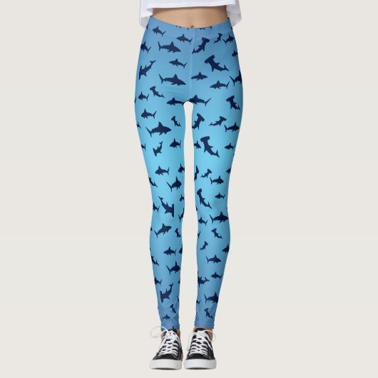 Leggings Requins et plus de requins (Devant)