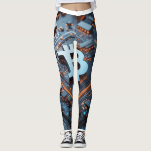 Leggings Réseau de blockchain futuriste : Un Web numérique