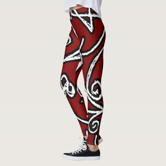 Leggings Réserves ethniques Conception d'impression (Gauche)