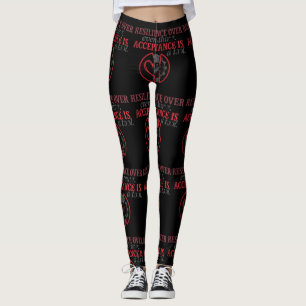 Leggings Résilience Avant Tout L'Acceptation Est Un Outil