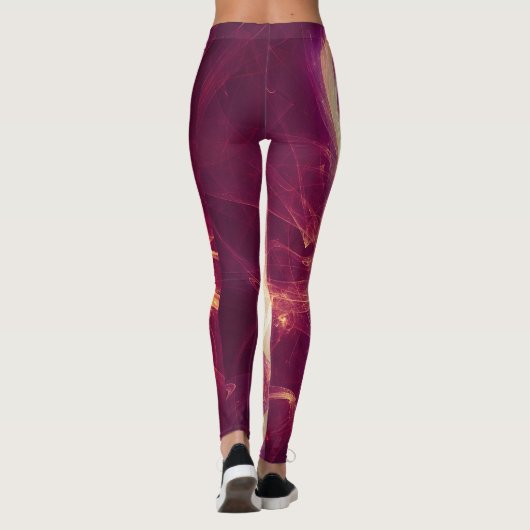 Leggings Résilience luminescente violet (Dos)