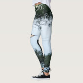 LEGGINGS RESPIREZ JUSTE LES GUÊTRES DE YOGA DE DINGUE (Gauche)