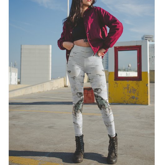 Leggings Ressemblent à des hérissons de bois de bouleau