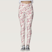 Leggings Ressort rose rousse Russe Bohème Floral (Devant)