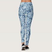 Leggings Résumé de marbre bleu (Dos)