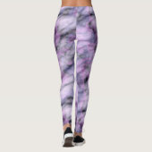 Leggings Résumé de marbre violet (Dos)