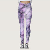 Leggings Résumé de marbre violet (Devant)