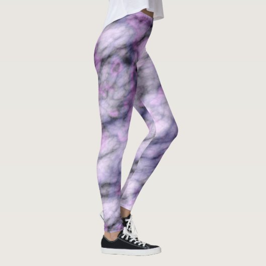 Leggings Résumé de marbre violet (Droite)