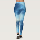 Leggings Résumé de Nuage Bleu (Dos)