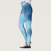 Leggings Résumé de Nuage Bleu (Gauche)