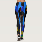 Leggings Résumé Formes Style de verre de tôle, (Dos)