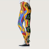 Leggings Résumé Formes Style de verre de tôle, (Gauche)