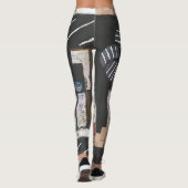 Leggings Résumé Formes Style de verre de tôle, (Dos)