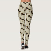 Leggings Résumé style Dachshund, (Dos)