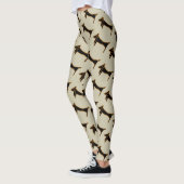 Leggings Résumé style Dachshund, (Gauche)