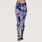 Leggings Résumé Violet (Dos)