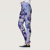 Leggings Résumé Violet (Gauche)