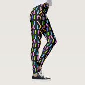 Leggings Retourner les pattes noires du Motif Flop (Droite)