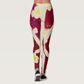 Leggings Retourner rouge (Dos)